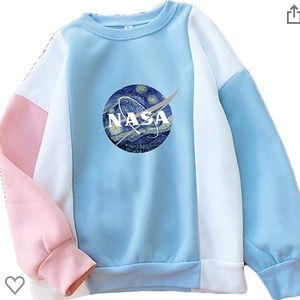 Fresh Color block NASA sweatshirt